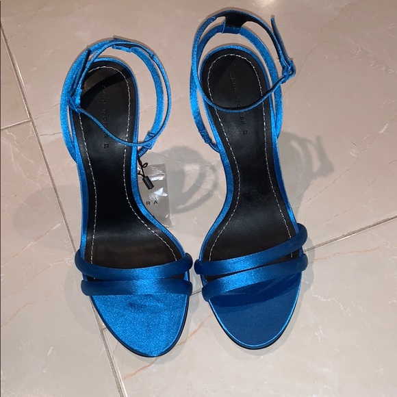 bright blue high heels